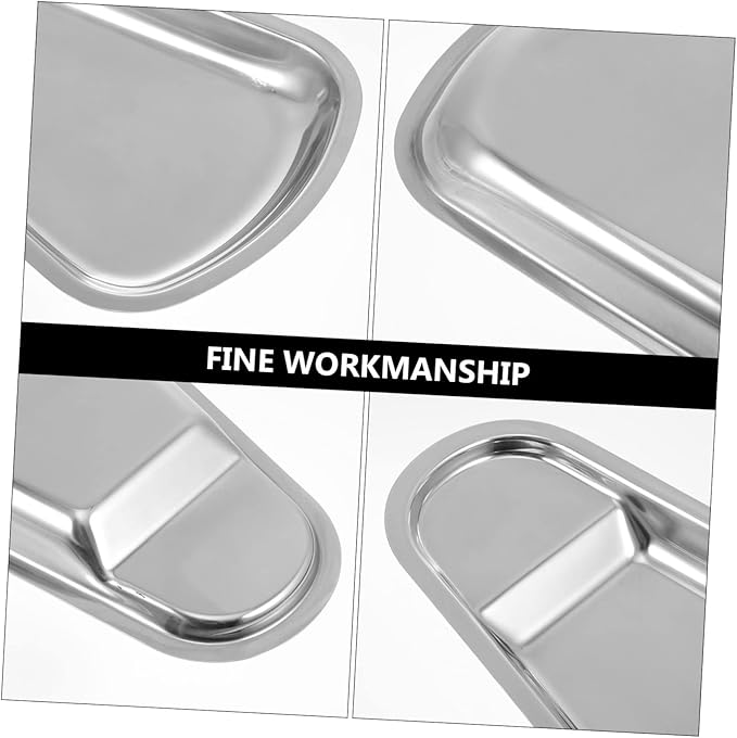 LIFKOME Stainless Steel Serving Tray Clip Storage Tiered Serving Dish Soup Ladle Buffet Plate for Kitchen