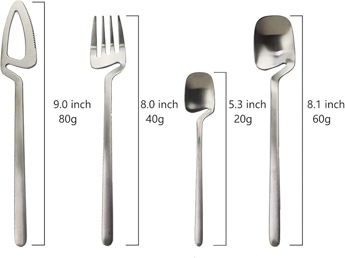 JASHII Flatware Set 32-piece Silverware Set Matte Finished Cutlery Set Service for 8 Include Knife/Fork/Spoon/Coffee spoon Dishwasher Safe (Purple)