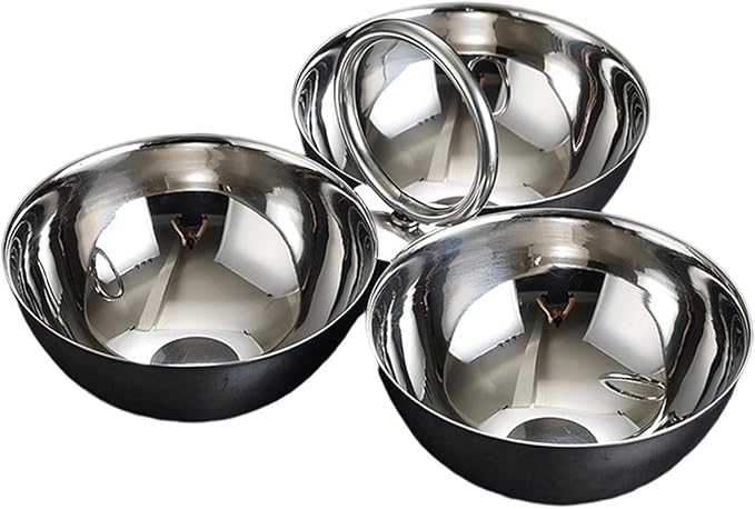 Stainless Steel Snack Serving Bowls Serving Trays Versatile Easy to Clean Appetizer Plates Fruit Plates for Party Bar Candies (Silver)