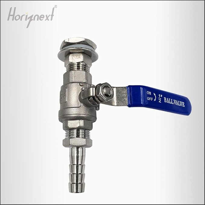npt 1/2 home brew bulkhead ball valve stainless steel 304 for Homebrew beer Kettle tap equipment kit, weldless water tank spigot (1 pc)