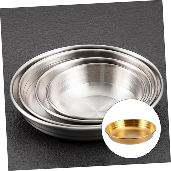 Korean Style Seasoning Dish Flat Small Condiment Bowl for Dipping Sauce Food-Grade Ceramic Appetizer Plate for Kitchen and Dining