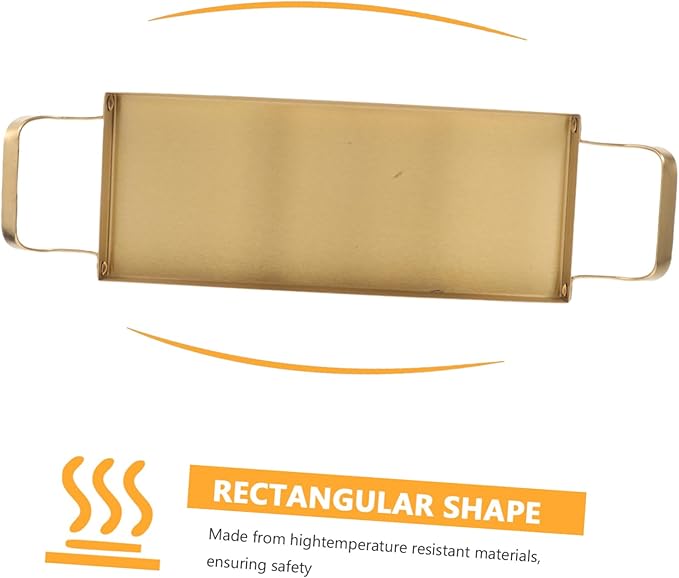 Stainless Steel Bbq Tray Brushed Finish Gold Appetizer Platter for Snacks Desserts Versatile Serving Tray