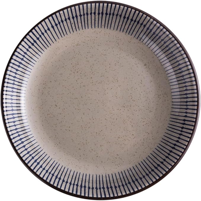 Kitchen Plates Ceramic Dinner Plate Home Personality Deep Plate Creative Round Dinner Plate for Home, Party, Restaurant 8 Inches Fruit Tray Restaurant Plates(7 inch)