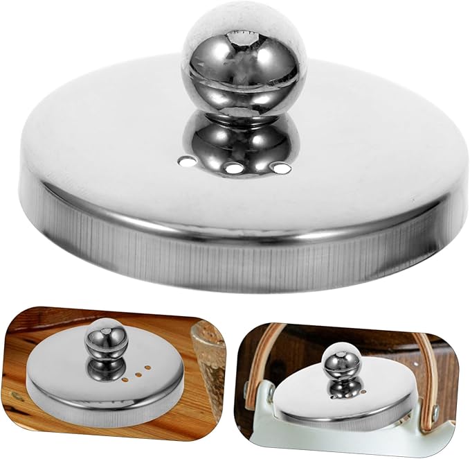 Stainless Steel Teapot Lid Replacement for Loose Tea Brewing Cover for Tea Mugs and Kettles Easy Installation Versatile Kitchen Accessory for Enhanced Brewing