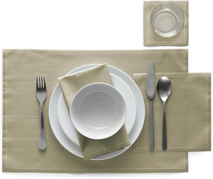 MY DRAP Cocktail Napkins, Reusable Cotton Napkins on a Roll 4.5 x 4.5 IN (100 Napkins, Sand)