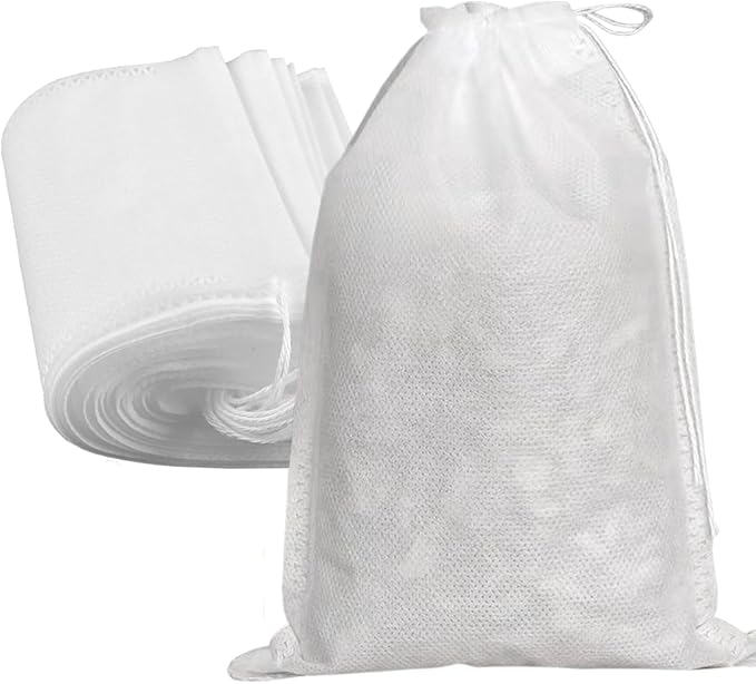 Yzurbu 200pcs 4''x6'' Tea Filter Bags for Loose Leaf Tea, Tea Bags with Drawsting for Hot Tea, Ice Tea & Cold Brew