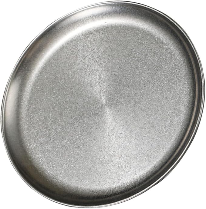 Mobestech Stainless Steel Old Style Bbq Plate Serving Tray for Steak Fruits Snacks