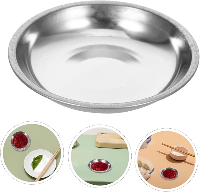 12pcs Stainless Steel Dipping Sauce Cups Round Prep Bowls for Condiments Bowls for Appetizers Soups and Side Dishes for Home and Restaurant Use