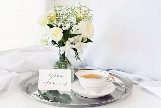 Tramontina 61413-400 Serving Tray Round Stainless Steel Diameter 40 cm Dishwasher Safe Rustproof