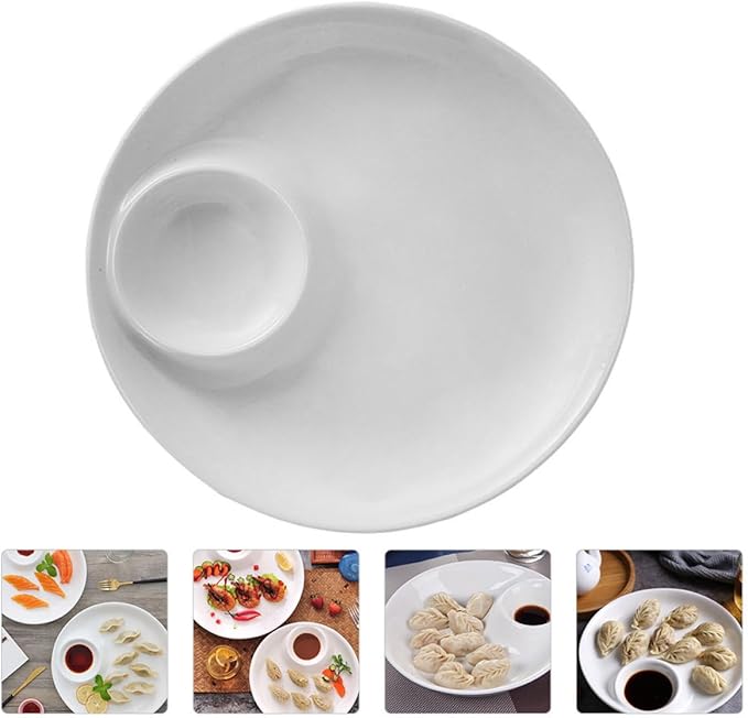 Cabilock Elegant Dinner Plate Ceramic Plate within White Sushi Dessert Serving Modern Kitchenware