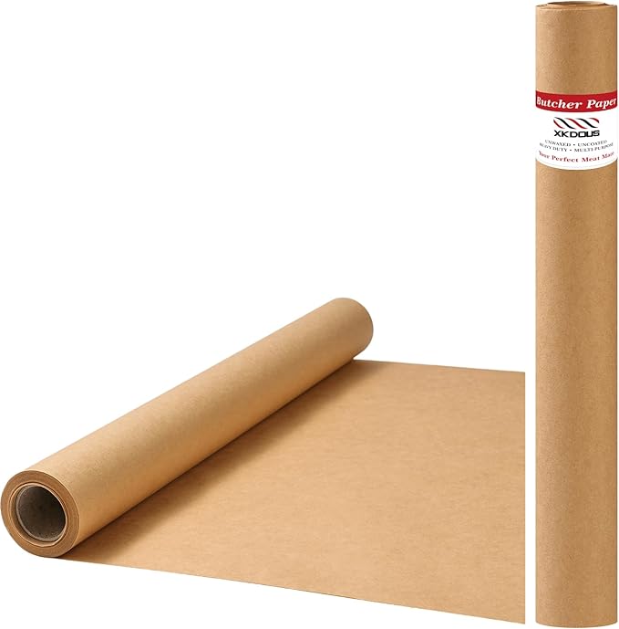 Butcher Paper Roll Suitable for Smoking All Meat Varieties, 17.5 Inch x 30 Feet Brown Butcher Smoker Paper