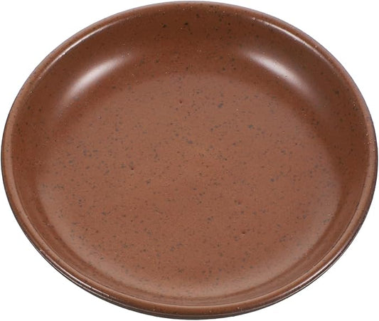 PRETYZOOM Round Appetizer Plate Ceramic Snack Serving Fruit Dish Candy Plate Decorative Dinner