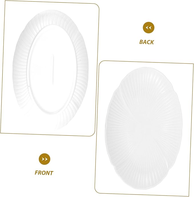 TEHAUX Decorative Ceramic Plate for Serving Unique Design Appetizer Dish Versatile Use for Cheese Fruits Condiments Enhances Home and Kitchen Decor Eye Catching Tableware