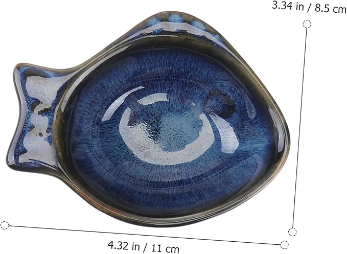 Animal Shaped Dip Plate Ceramic Serving Bowl Appetizer Plate for Boys and Girls