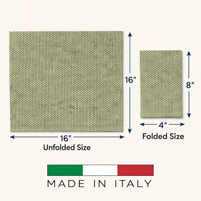 Made in Italy Linen-Feel Disposable Guest Towels - Premium Airlaid Cloth-Like Bathroom Napkins, Soft & Absorbent Luxury Hand Towels, Elegant Striped Dinner Napkins for Parties, Events, Bulk 500 Count