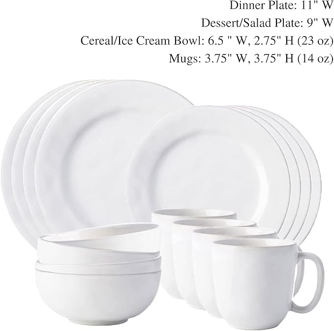 Juliska Puro 16pc Place Setting - Whitewash