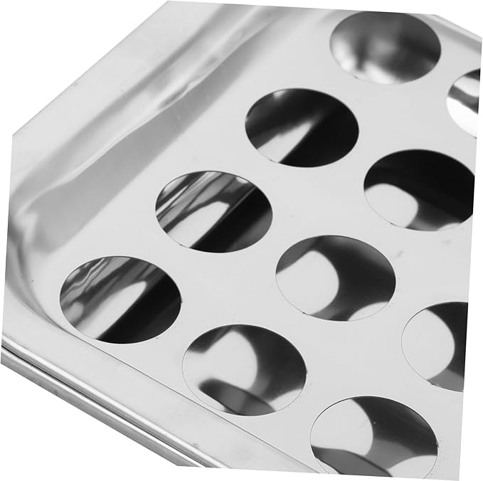 VALICLUD 1set Stainless Steel Communion Tray Cup Holders and Cover Multi-functional Serving Plate for Religious Ceremonies Family Gatherings and Church Supplies