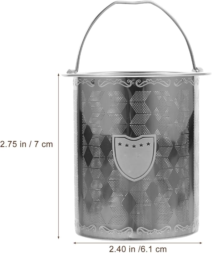 Luxshiny Tea Leak Tea Filter - 3Pcs Stainless Steel Strainers for Loose Extra Fine Mesh Infuser for Teapots Mugs and Cups