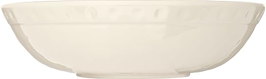 Carlisle FoodService Products Mingle Reusable Plastic Bowl Cereal Bowl with Pottery Style for Home and Restaurant, Melamine, 32 Ounces, Smoke