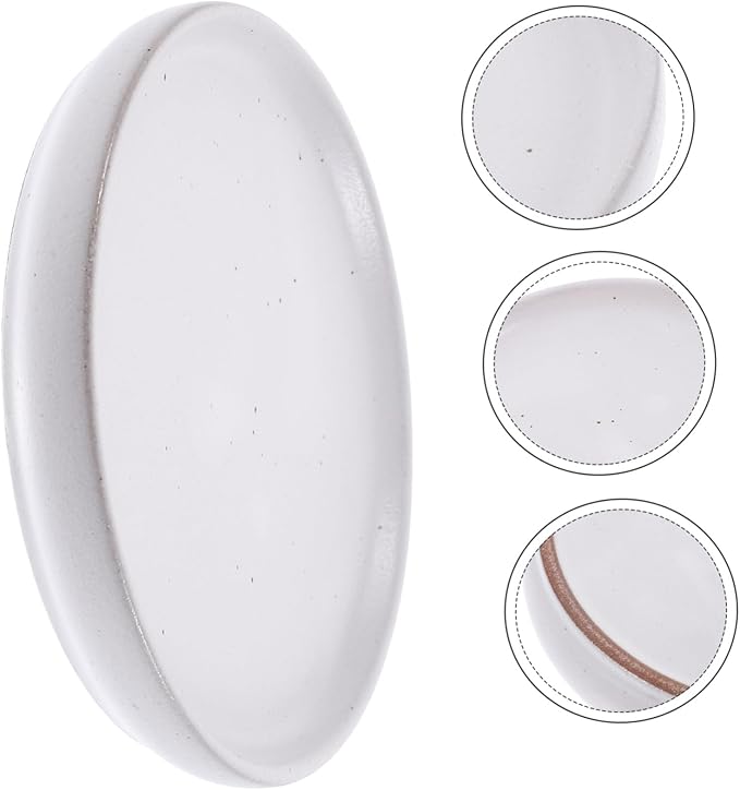 Healifty Vintage Ceramic Snack Plate Sushi Serving Dish Elegant Appetizer Plate for Restaurant Tableware Stylish Food Presentation Easy to Clean for Dried Fruits and Desserts