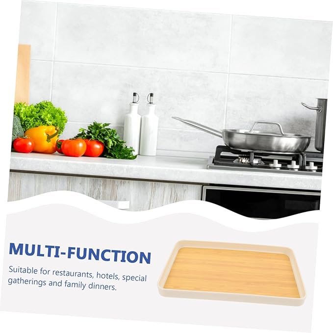 Multi Function Skid and Dessert Tray Wear Resistant Household Fruit Plate for Snacks Candies Chocolates and Tea Cups Medium Japanese Style Serving Tray for Parties and Family Use