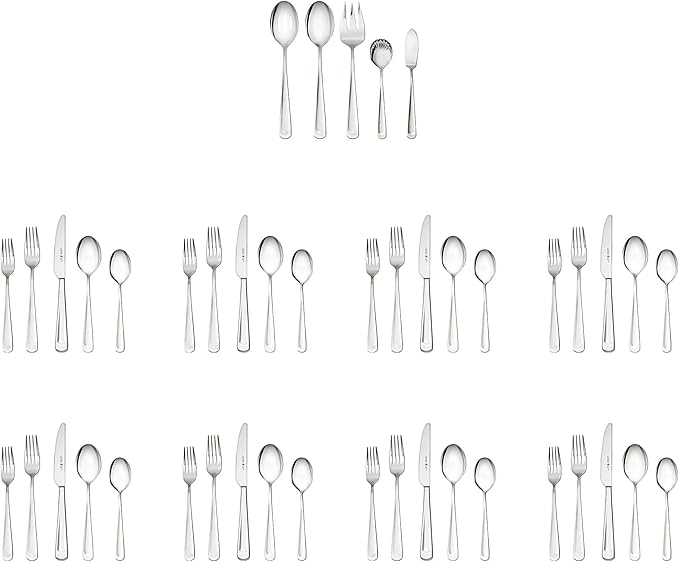 Henckels Silvano 45-pc 18/10 Stainless Steel Flatware Set