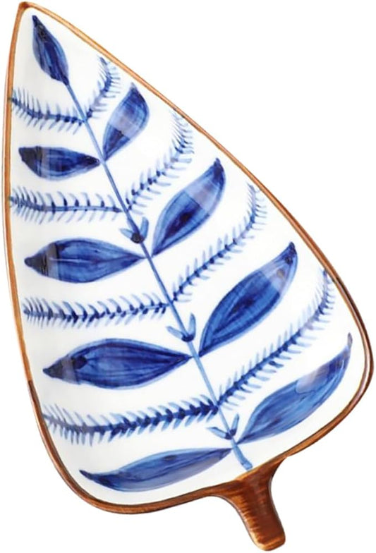 Cabilock Leaf-shaped Ceramic Sauce Dish Versatile Dipping Bowls for Condiments Snacks Fruits and Desserts for Home Parties Bbqs and Outdoor Events Random Style