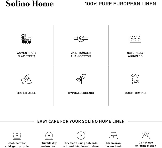 Solino Home Linen Laurel Green Table Runner 144 Inches Long - 100% Pure Linen Extra Long Table Runner 14 x 144 Inch - Fete