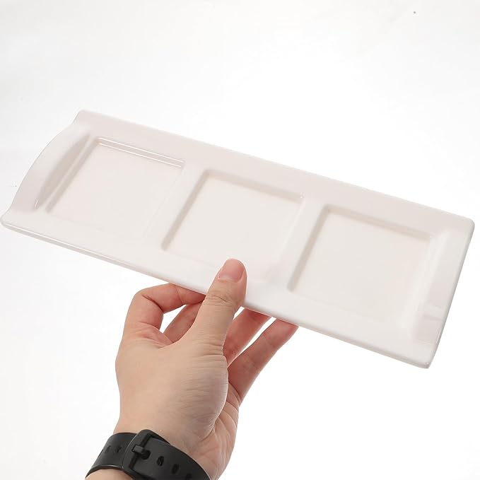 STOBAZA Three-consecutive Dishes for Serving Snack Containers Dipping Dishes Sauce Containers Kitchen Gadgets