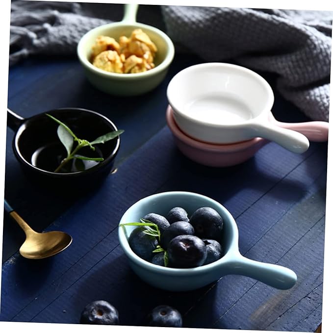 5pcs Ceramic Sauce Dishes 40ml Seasoning Serving Trays for Dipping Appetizer Plates
