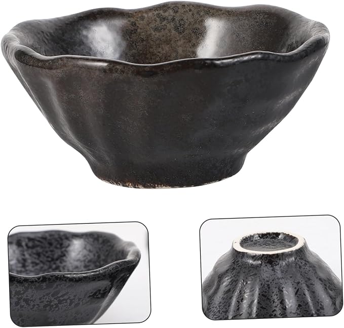 1Pc Creative Irregular Ceramic Seasoning Dish Unique Appetizer Plate for Dipping Sauces for Home Restaurant Use Attractive Design for Oil Sugar Vinegar and More