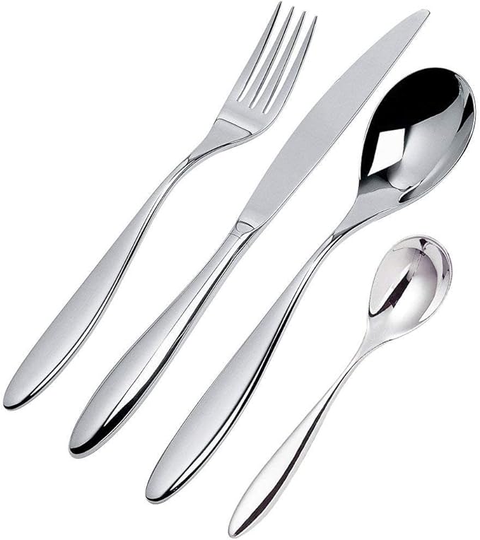 Alessi SG38S24 "Mami" 24 Piece Cutlery Gift Set, Silver