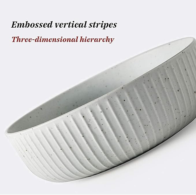Dinnerware Set Dinner Party Tableware Service Set Creativity Porcelain Dinnerware Sets, White Vintage Matte Cereals Bowls and Steak Plates Sets | Ceramics Dinner Combination Set