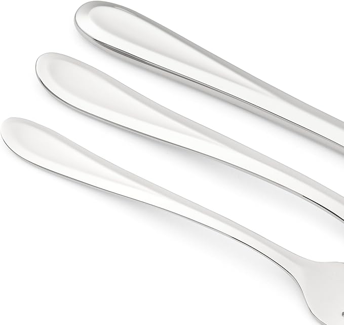 Spode Kit Kemp 20-Piece Cutlery Set | 18/10 Stainless Steel | Dishwasher Safe | Versatile Serving Flatware | Ideal for Appetizers, Desserts, Snacks | Perfect for Home & Gatherings