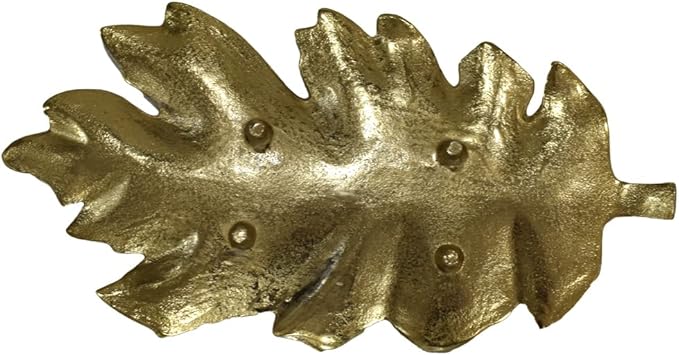 BBH Home's Handmade Gold Novelty Shaped Aluminium Tray 8.26 x 4.13 x 0.9 AMBBVK053AB2020