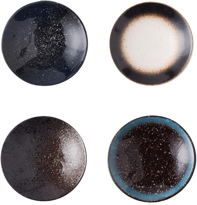 FAREWELL Dipping Bowls Home Creative Ceramic Mini Dessert Plate Ceramic Bowl Tomato Sauce and Soy Sauce Soy Sauce Dish Appetizer Bowls (Color : B)