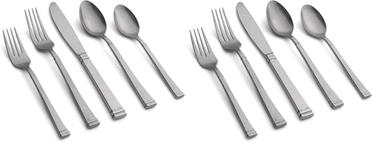 Cambridge Rumble Riley Piece Flatware Set, 20 Count (Pack of 2)