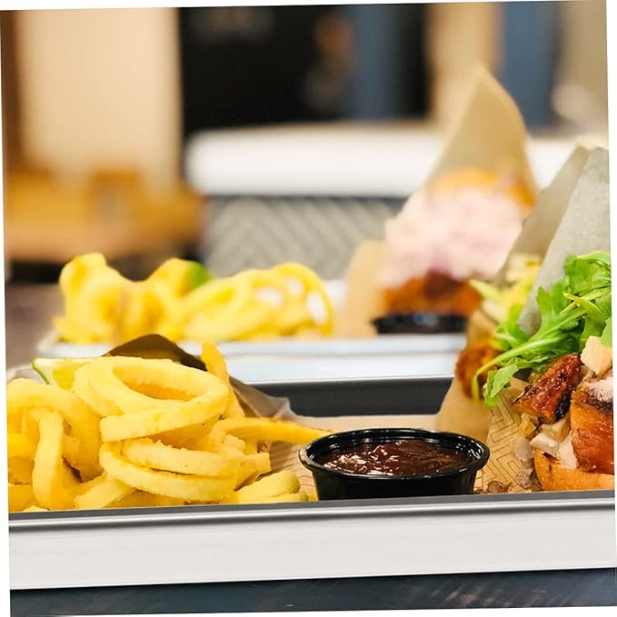 Stainless Steel Rice Noodle Dish Stainless Cookware Light Switch Surround Decorative Serving Tray Decor Tray Snack Serving Tray Breakfast Trays Rectangle Dinner Plates Pan Silver