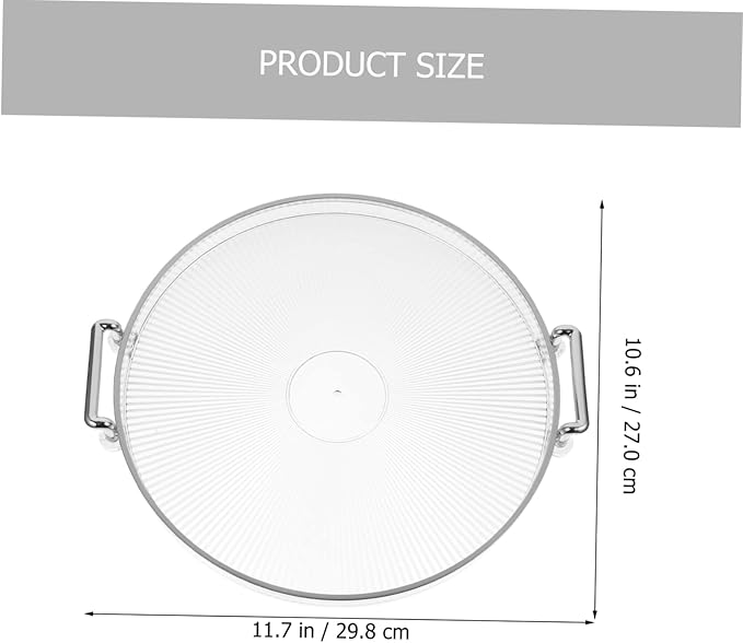 PRETYZOOM Charcuterie Accessories Silver Tray Snack Storage Fruit Serving Tray Candy Container Decorative Serving Plate for Desktop Decor