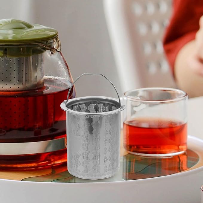 Luxshiny Tea Leak Tea Filter - 3Pcs Stainless Steel Strainers for Loose Extra Fine Mesh Infuser for Teapots Mugs and Cups