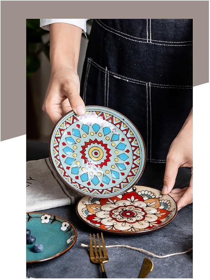 FAREWELL Dipping Bowls Household Ceramic Plate Soy Sauce Soaking Bowl Appetizer Snack Sushi Seasoning Tableware Appetizer Bowls (Color : C)