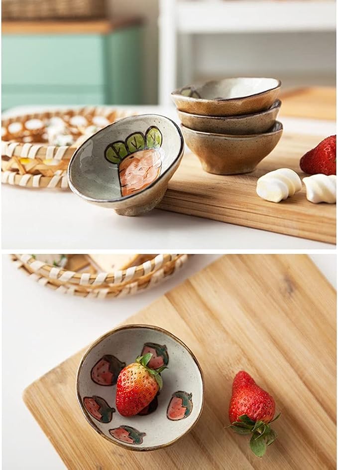 Dipping Bowls Snack Dessert Plate Snack Bowl Dipping Sauce Bowl Appetizer Plate Cookie Fries Party Decoration Candy Plate Suitable for Home Kitchen Restaurant Appetizer Bowls (Size : E)