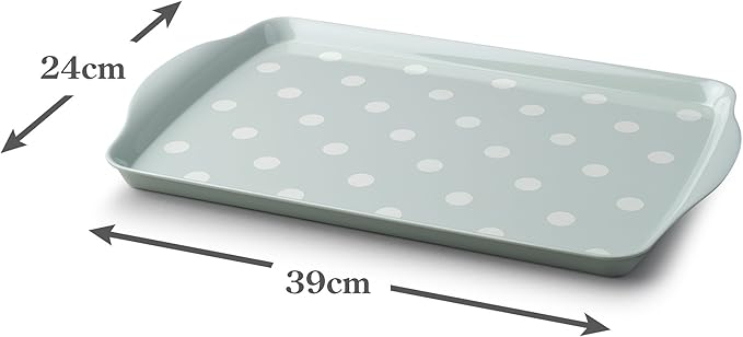 Zeal G203G Dotty Design Multi-Purpose Serving Tray, Sage Green