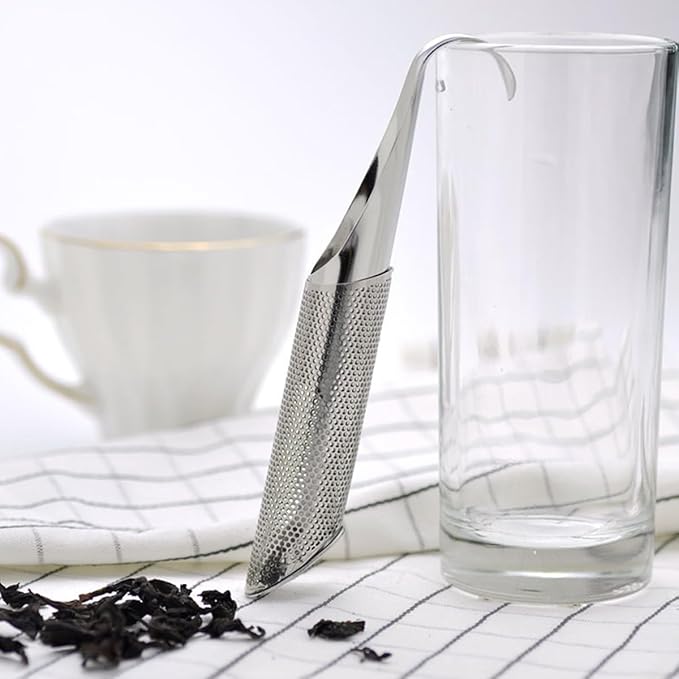 Stainless Steel Tea Strainers,Long-handle Tea Filter Infuser,Reusable Tea Steeper for Loose Leaf Tea Herbs Spice