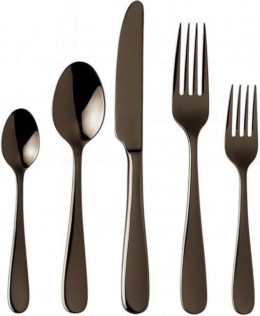 London Silverware Set, 30 Piece Forged Flatware Set Premium Stainless Steel, Service for 6, for Kitchen, Home, Wedding, Party, Mirror Polished And Dishwasher Safe.