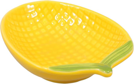 PRETYZOOM Creative Cartoon Ceramic Corn Dipping Sauce Plate Small Seasoning Dish for Appetizers Soy Sauce and Sushi for Home Kitchen and Parties