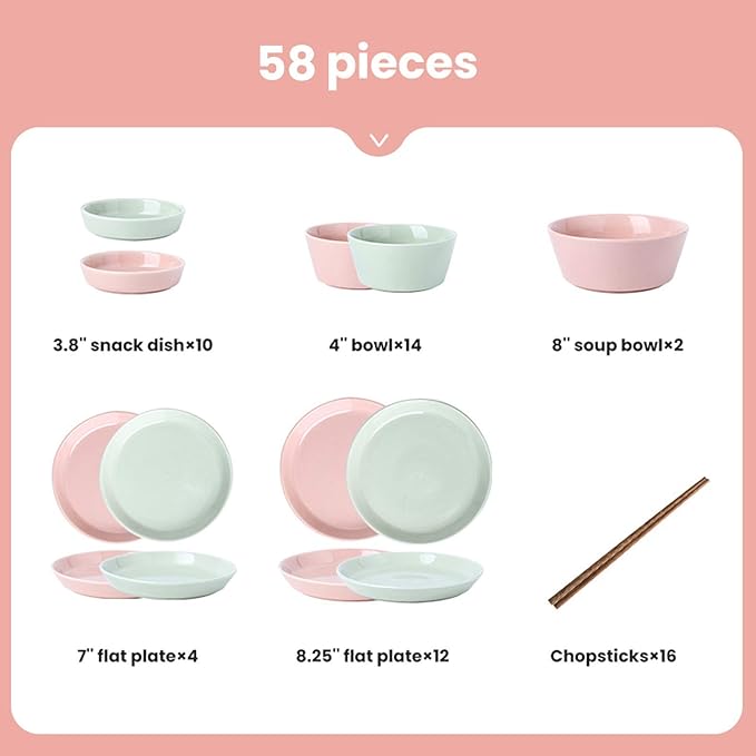 Stylish Dinner Plates,Ceramics Dinner Sets, Nordic Style Porcelain Dinnerware Set