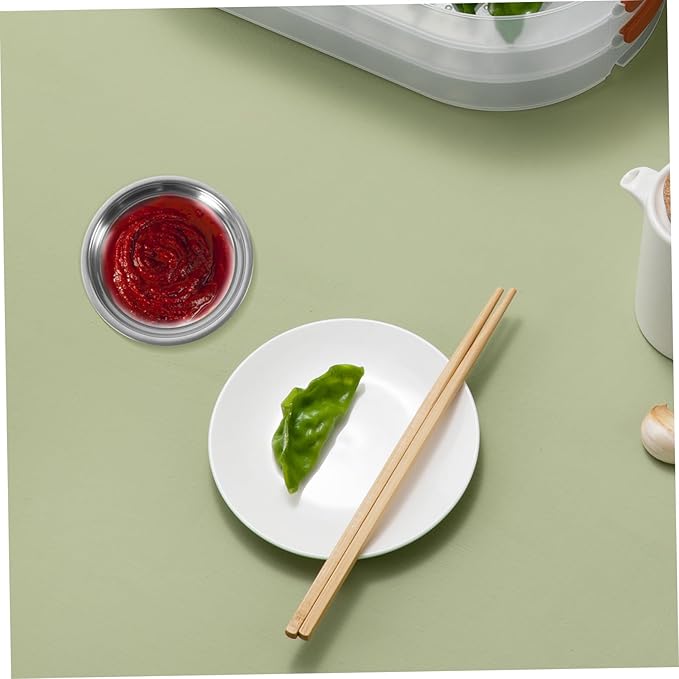 12pcs Stainless Steel Dipping Sauce Cups Round Prep Bowls for Condiments Bowls for Appetizers Soups and Side Dishes for Home and Restaurant Use