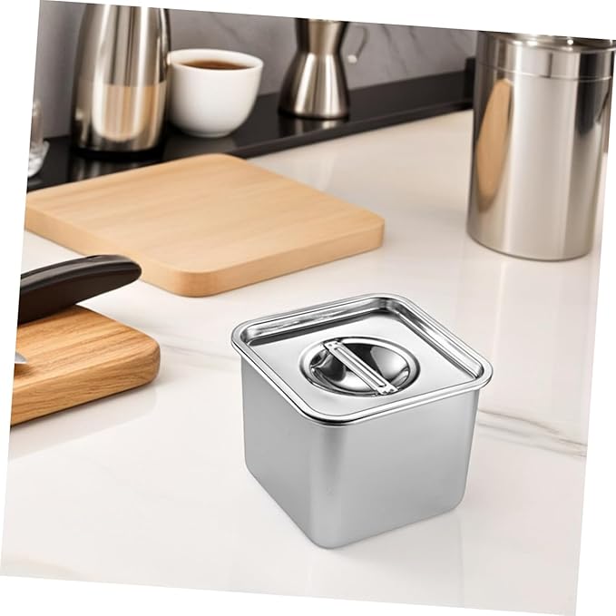 Zerodeko 2Pcs Stainless Steel Buffet Serving Tray with Lid Multi Functional Food Holder for Restaurants Catering Events and Buffets Buffet Pan