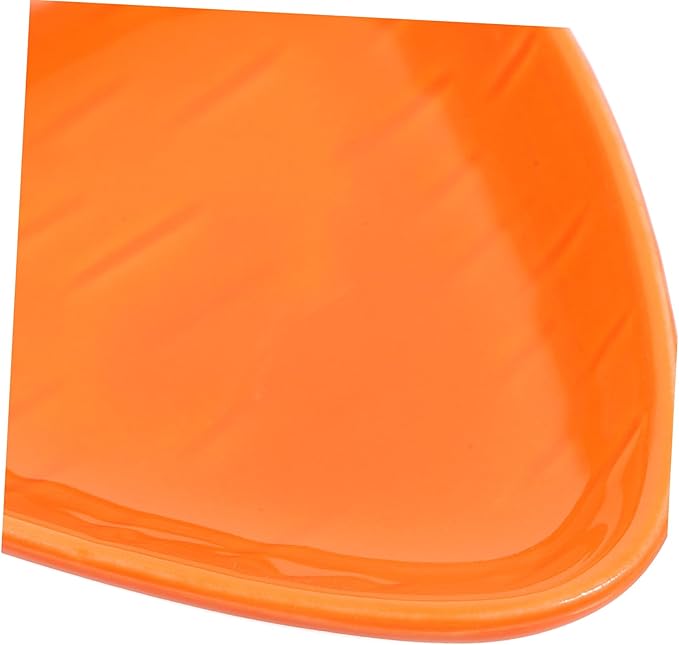 Zerodeko Carrot Seasoning Dish Porcelain Appetizer Plate Dipping Bowl Ceramic Sauce Dish